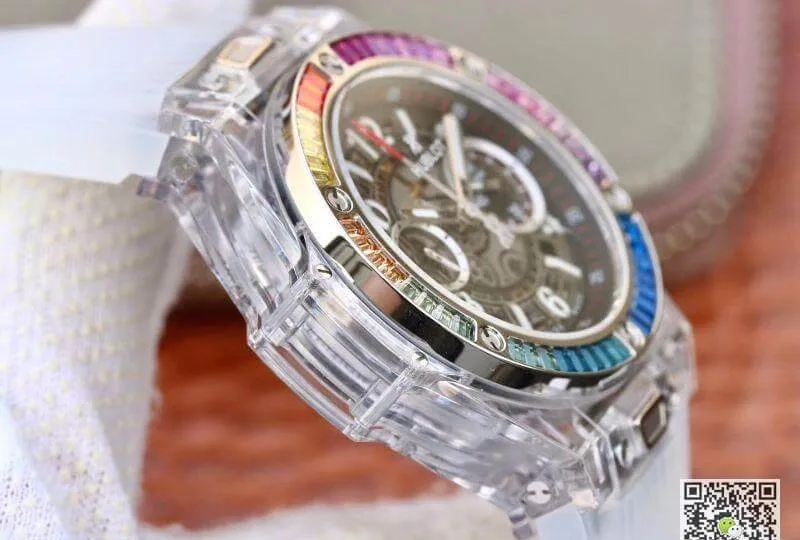 Hublot Big Bang Unico 411.JX.4802.RT Mechanical Watches 1:1 Best Edition Replica Watch Swiss ETA1242 Rubber Strap